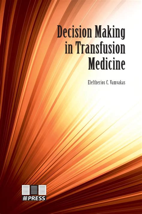 Book cover: Decision making in transfusion medicine